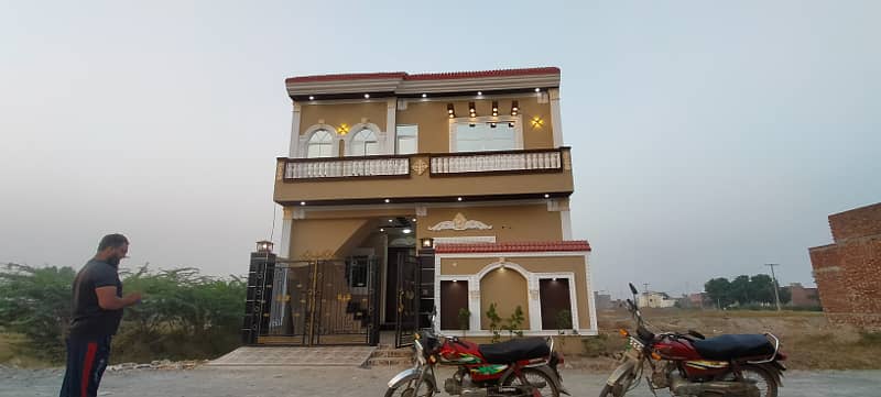 5 Marala Double Story House for Sale in Al Haram Garden Lahore 0