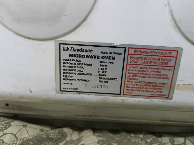 Dawlance Microwave in Working condition with Multiple Functions 2