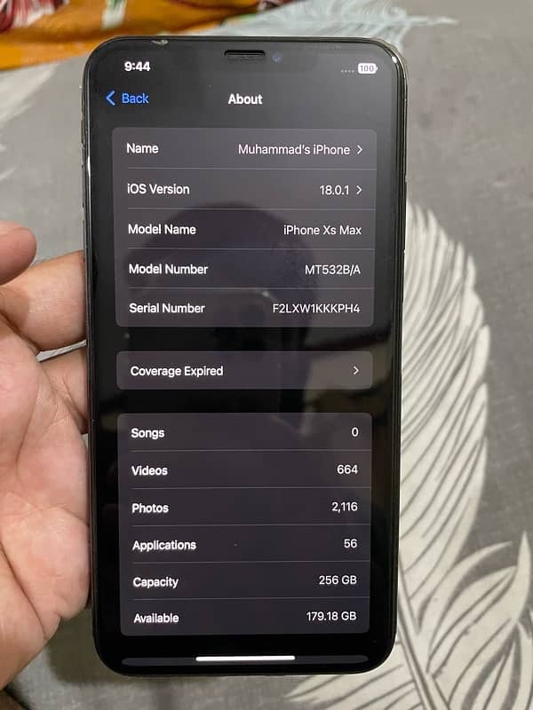 IPHONE XS MAX 256 GB 1