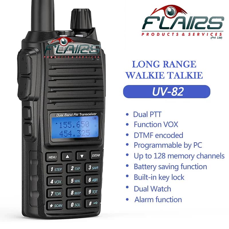 Baofeng UV 82 Brand new walkie talkie - Two way radio set 8W longrange 2