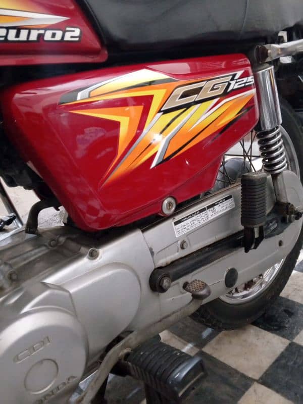 Honda cg 125 20/21 head side pack all punjab num 6