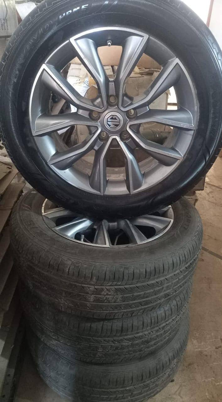 MG Tyres With Alloyrim 4 pcs Urgent Sale 1