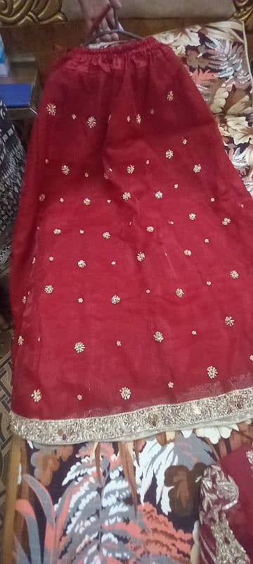 Bridal Lehnga Dress, Red Color. 2