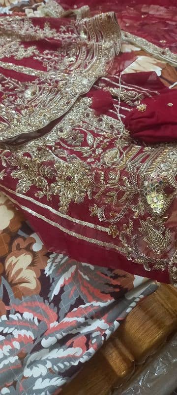 Bridal Lehnga Dress, Red Color. 5