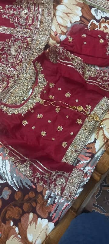 Bridal Lehnga Dress, Red Color. 6