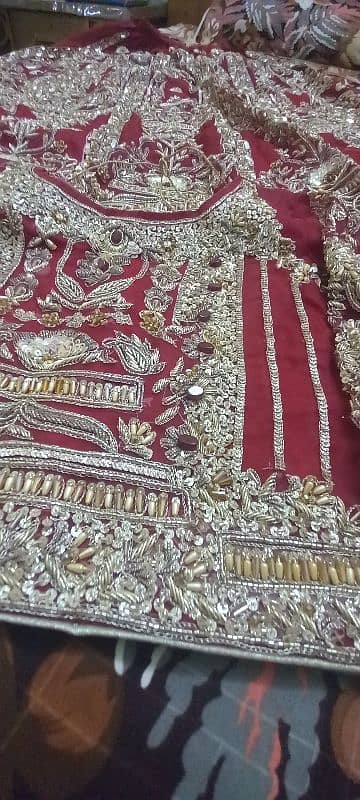 Bridal Lehnga Dress, Red Color. 9