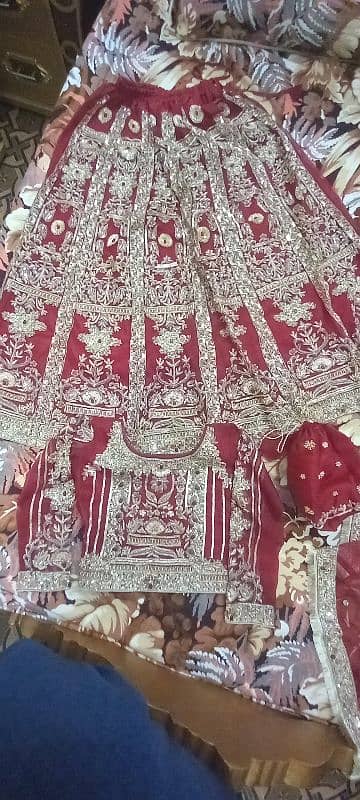 Bridal Lehnga Dress, Red Color. 10