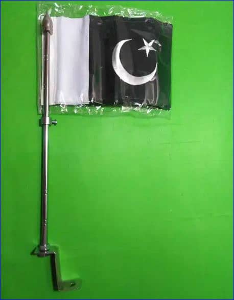 Pakistan flag + rod for bike , USA Flag 2