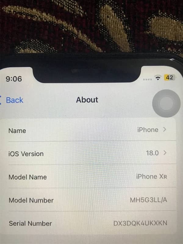 iPhone xr 6