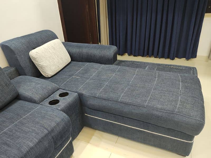 Jute fabric on demand made sofa set 4