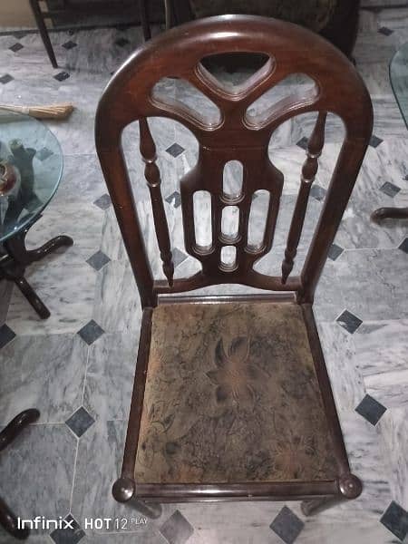 unused dining table set with six chairs 1