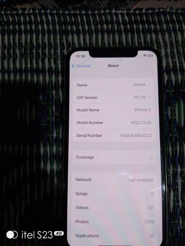 iphone x jv  256 gb used phone 4