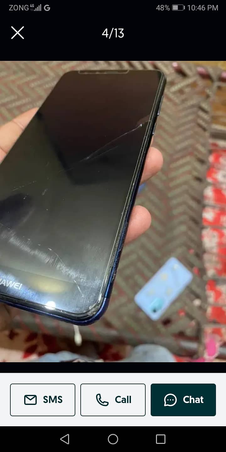 Huawei y9 2018 3+32 gb all OK box sath hai 2