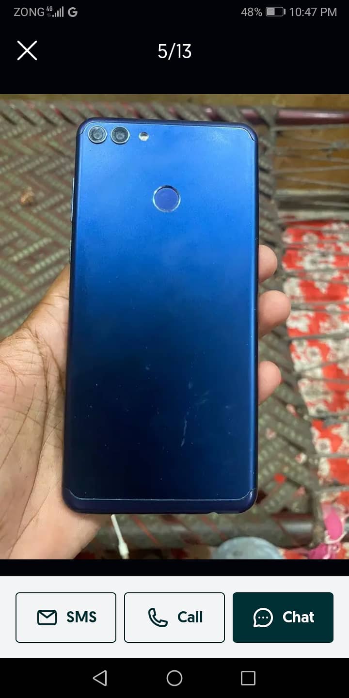 Huawei y9 2018 3+32 gb all OK box sath hai 3