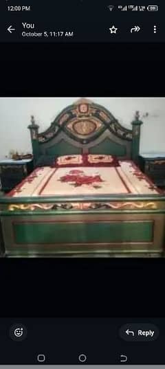 deco paint bed and dressing table