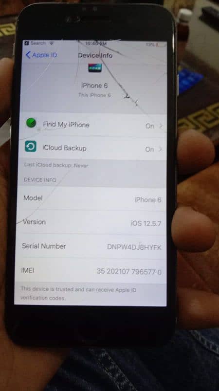 Iphone 6s PTA Approved 100 percent Battery Health Touch thora break ha 3