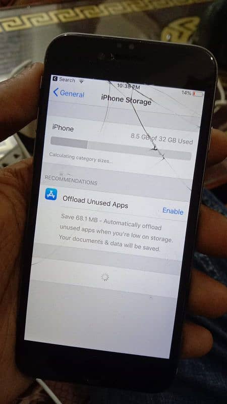 Iphone 6s PTA Approved 100 percent Battery Health Touch thora break ha 7