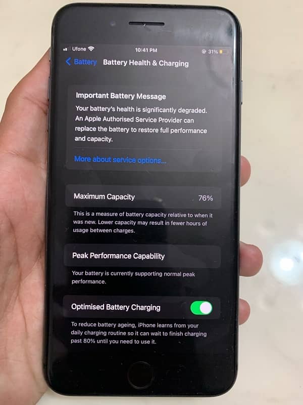 IPhone 8 Plus, PTA approved with original box and adapter 8
