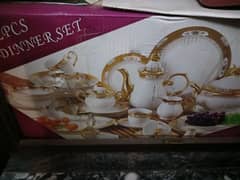 Brand new cheeni dinner set for sale.