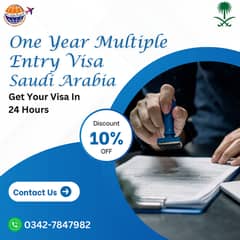 Saudia 1 Year Mutiple Entry Visa Available