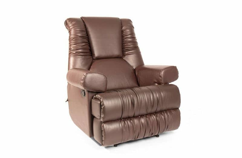 Master recliner chocolate brown. revolving. Whatsapp msg. DHA 2