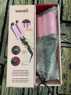 Wavell 3 Barrel Curling Ceramic Waver Hair Curler 32mm