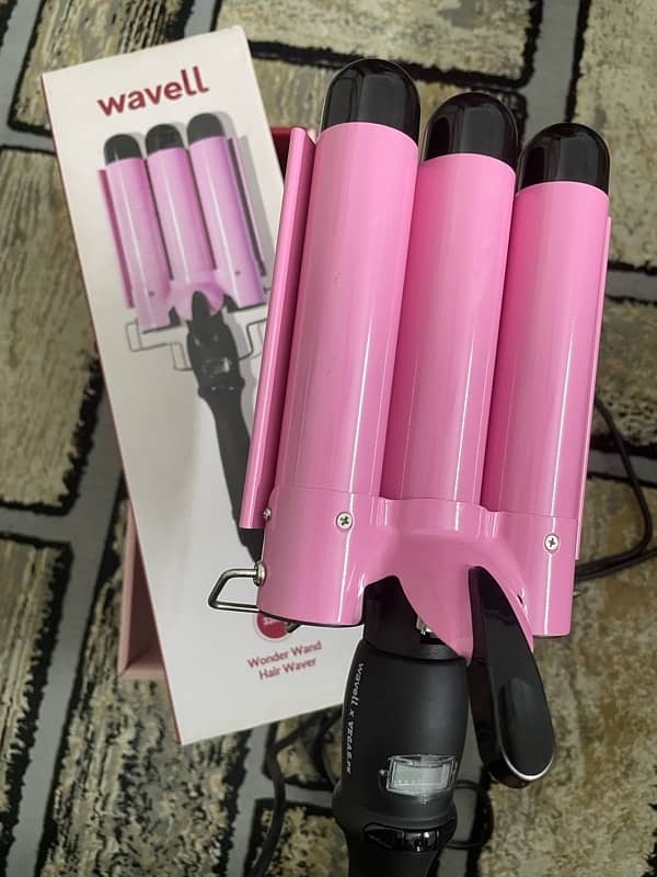 Wavell 3 Barrel Curling Ceramic Waver Hair Curler 32mm 1