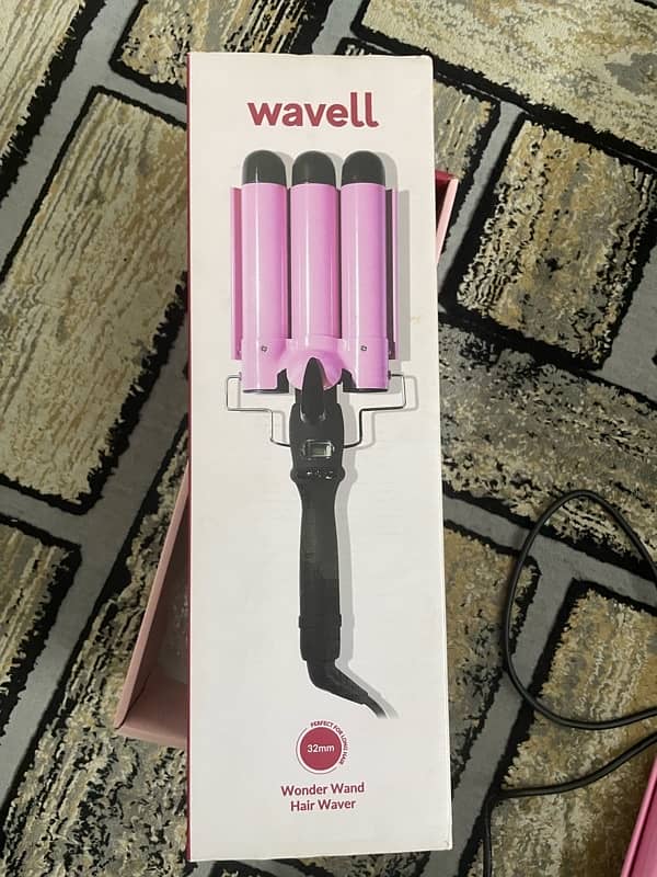 Wavell 3 Barrel Curling Ceramic Waver Hair Curler 32mm 6