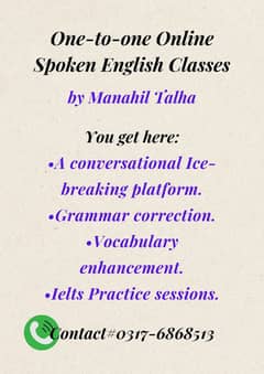 Spoken English Language | IELTS | PTE | Online Classes