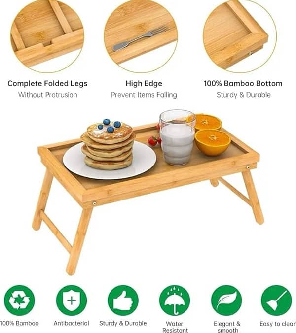 Bamboo Bed Tray Table 3