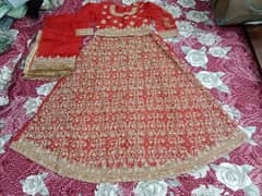 Bridal Lehanga/ Barat Dress/ Red Branded lehanga