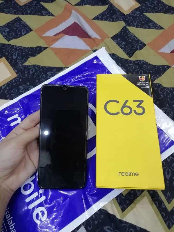 Realme c63 for sale 6/128 . Only two day used 1