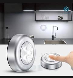 LED Tap wall Light, Stick on Push Button Touch Lights Battery P