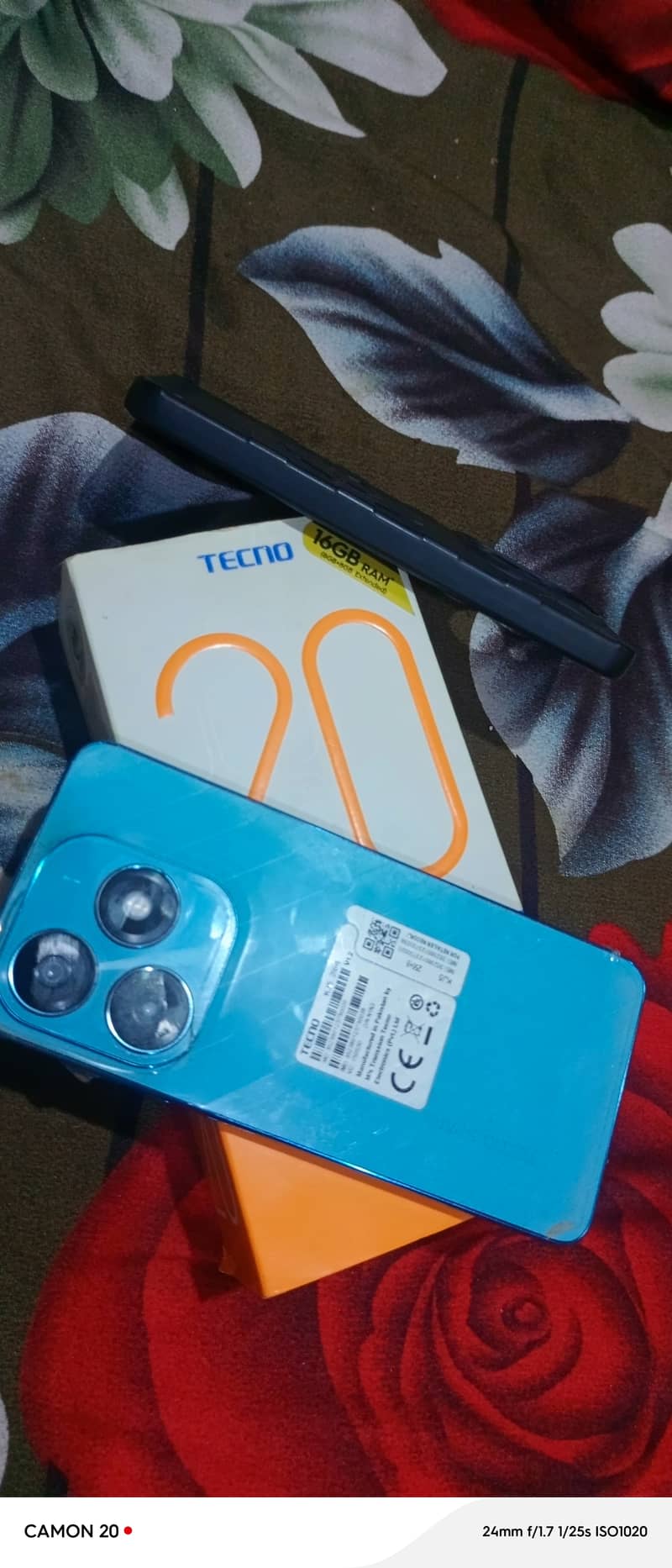 Tecno spark 20.16 . 256 . gb 10/10 condition full box 5