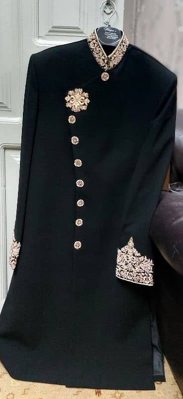 Sherwani with Kulaa and Shalwar Suit 1