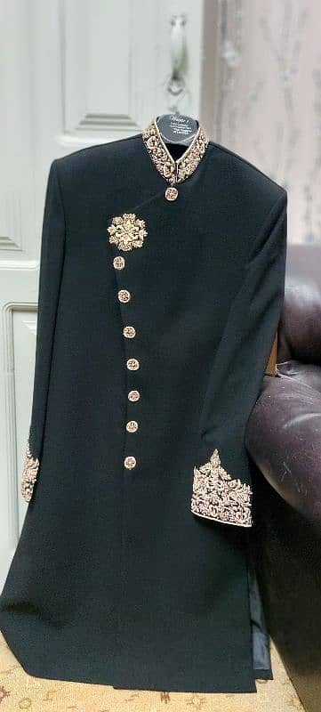 Sherwani with Kulaa and Shalwar Suit 2