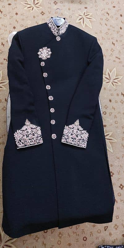 Sherwani with Kulaa and Shalwar Suit 7