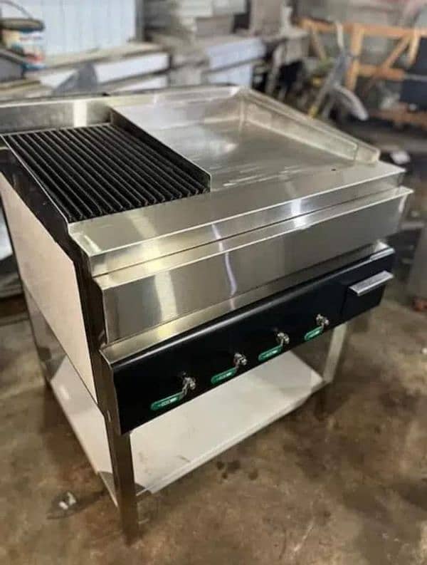 baking oven and hot plate bradding table working table fry 4