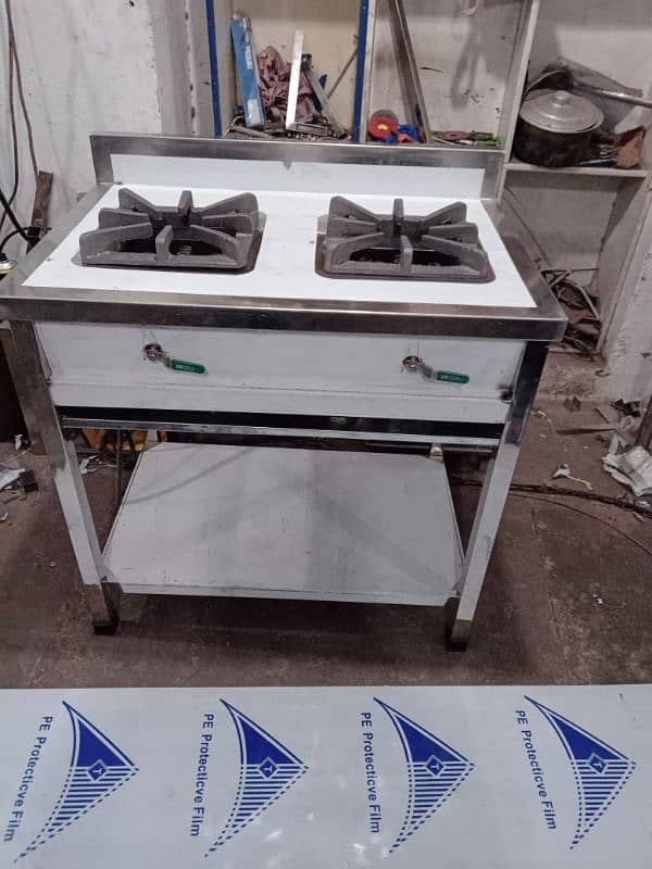 baking oven and hot plate bradding table working table fry 7