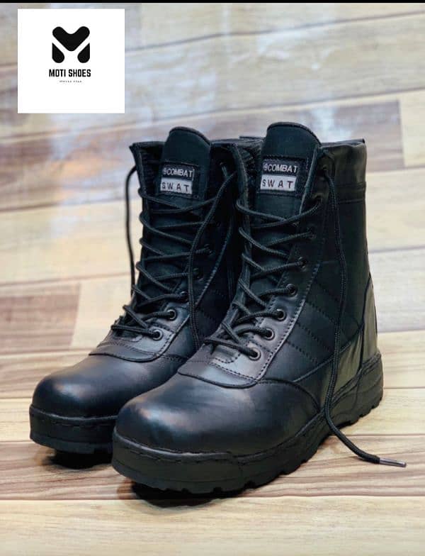 Men's Army Long Boot Shoes 4