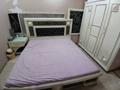 KING size bed in WHITE DECO