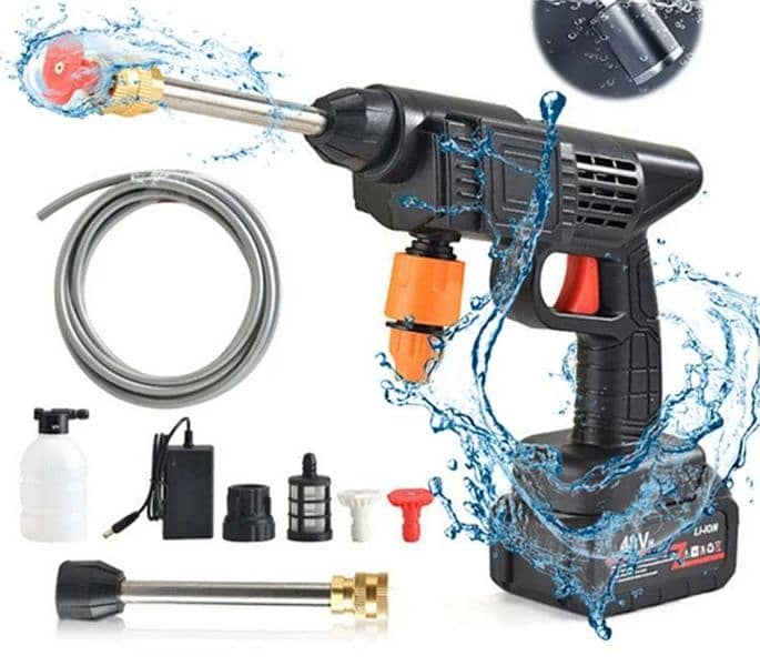 48v Rechargeable car washer High pressure washer 1