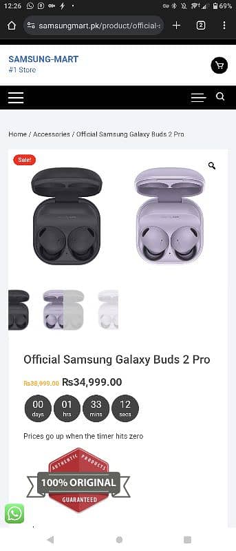 orignal samiang airbuds pro 2