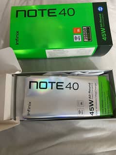 INFINIX  NOTE 40 8+8 ram 256GB  10/10