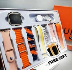 7 In 1 Ultra Smart Watch With Free Gift