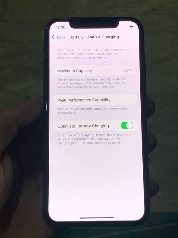 iphone xs Dual sim PTA proved 64Gb Battery health 88% 7