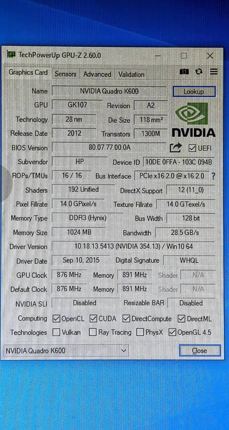 NVIDIA QUADRO K600 GPU (03241262259 call or WhatsApp) 4