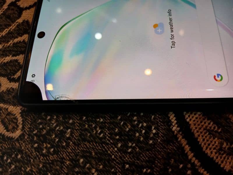 samsung note 10 plus 5g 12/256 2 dot minor side crack 1