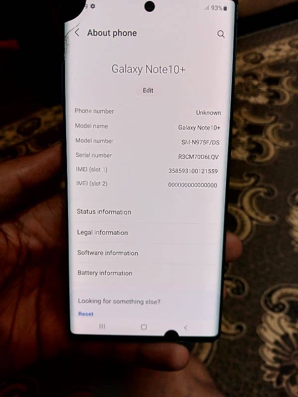 samsung note 10 plus 5g 12/256 2 dot minor side crack 7