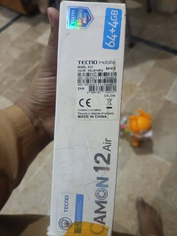 Camon 12 Air 4=64 2